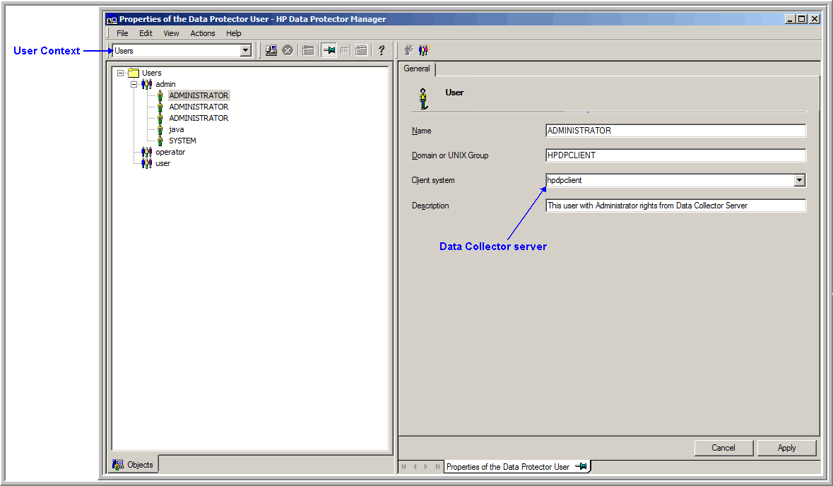 Identify HP Data Protector Collection Requirements Version 10.0.00